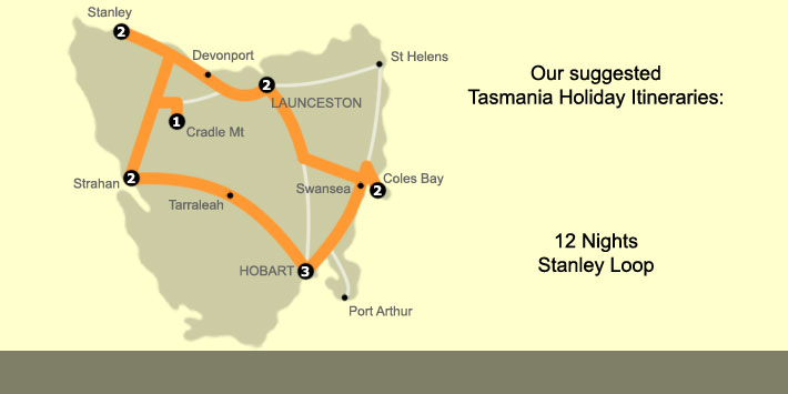 12 Nights Stanley Loop Tasmania Holiday Itinerary