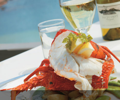 Dine on the exquisite local seafood at Coles Bay