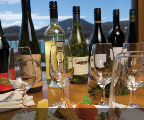 Sample the delicate flavours from the emerging Freycinet wine growing district