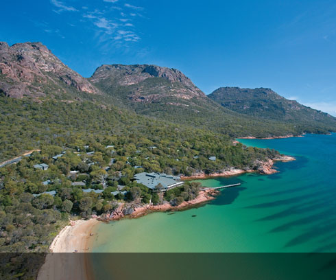 The award winning Freycinet Lodge is located inside the National Park, Coles Bay