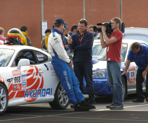 The Targa Tasmania car rally stopover in downtown Devonport