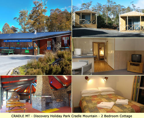 Cradle Mountain Accommodation for Family of 2 Adults and 1 Child - Discovery Holiday Park Cradle Mt - 2 Bedroom Cottage