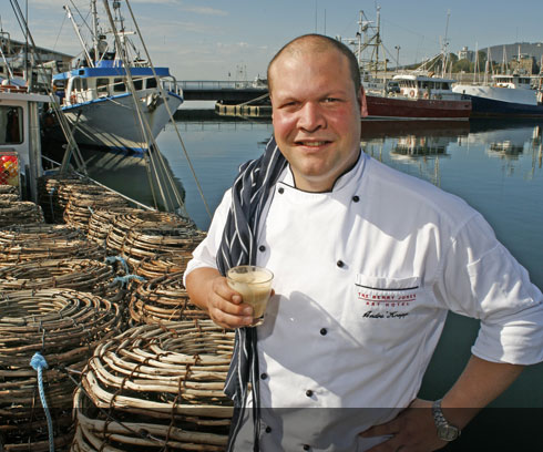 Chef selects the freshest catch to serve at Henry's restaurant