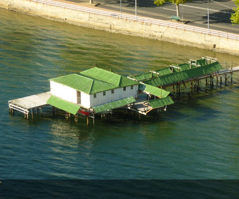 Jetty's from yesteryear still adorn the River Derwent, Hobart