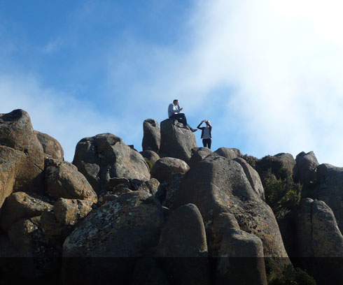 Soaring above Hobart is the peak of Mt Wellington