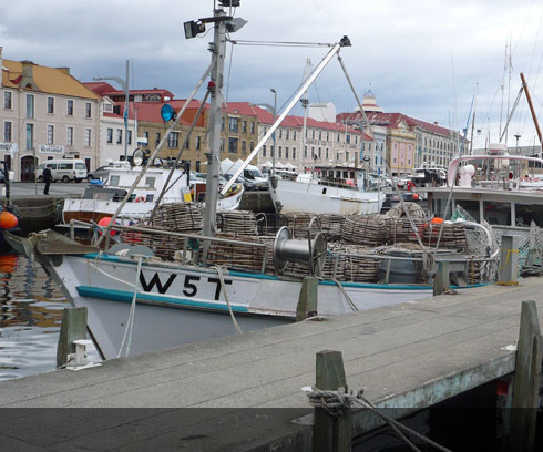 Fishing is still a major part of life in Hobart