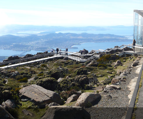 Excellent tourist facilities on Mt Wellington, Hobart