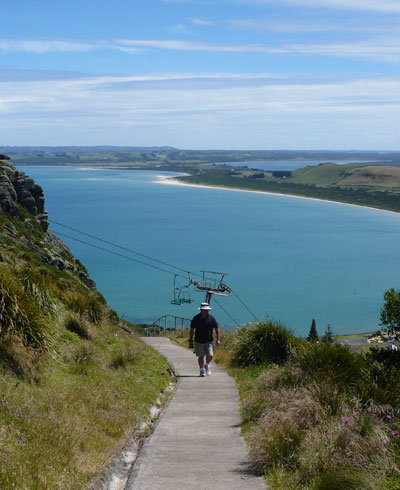 Walk to the top of the Nut, or take the chair-lift, at Stanley