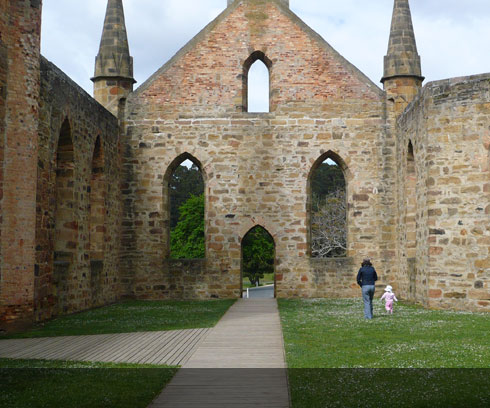 Plenty of space for the whole family to wander at Port Arthur