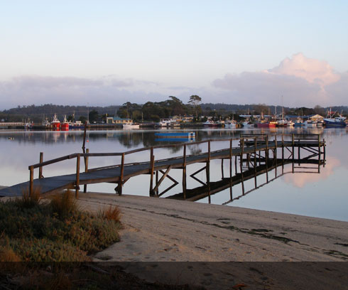 St Helens daybreak over Georges Bay