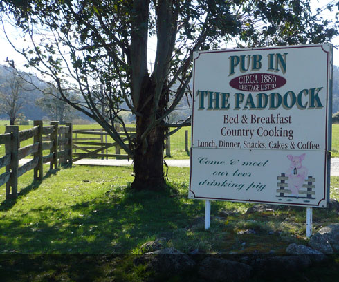 The famous Pub in the Paddock at Pyengana just 25km from St Helens