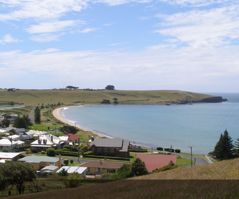 The delightful seaside village of Stanley