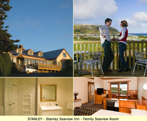 Stanley Accommodation for Family of 2 Adults and 2 Children - Stanley Seaview Inn - 2 Bedroom Apartment