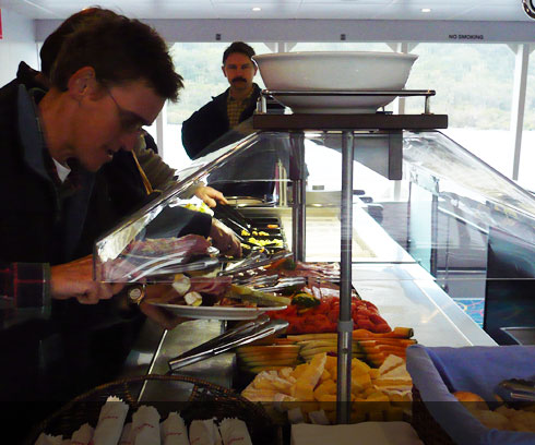 Enjoy the fresh produce onboard a cruise with a buffet Lunch