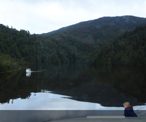 Wave to the locals heading for home at Strahan