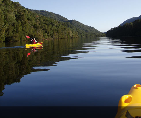 Take a paddle on the calm river waters from Strahan