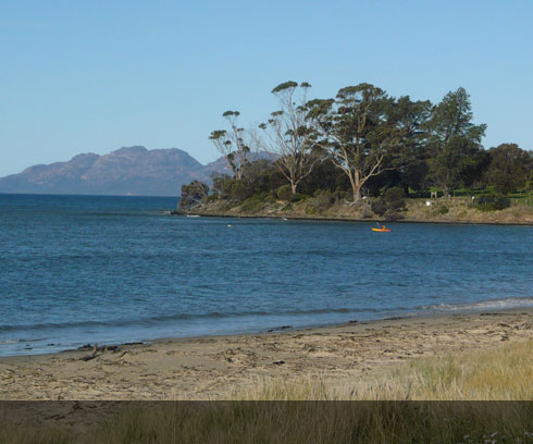 Paddle in the sheltered waters at Swansea Tasmania