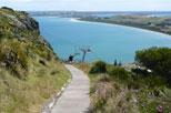 Walking to the summit of The Nut, Stanley, Tasmania